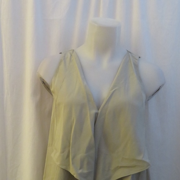 WOMENS ALLDRESSEDUP GRAY SLEEVELESS BLOUSE SZ S - Picture 2 of 5